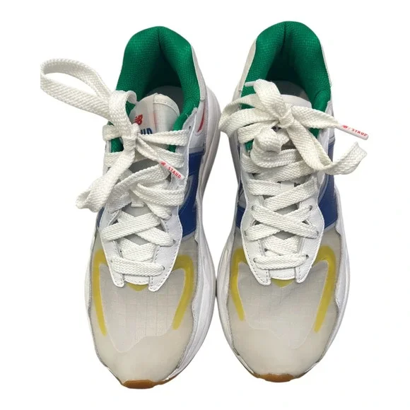 New Balance x STAUD Sneakers 57/40 Men's Size 7 White Translucent Upper Leather - Picture 3 of 14